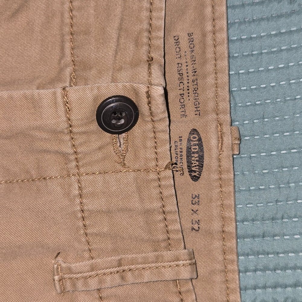 Old Navy Broke-In Straight Khakis